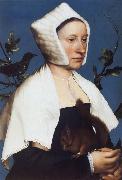 Portrait of a Lady with a Squirrel and a Starling Hans holbein the younger